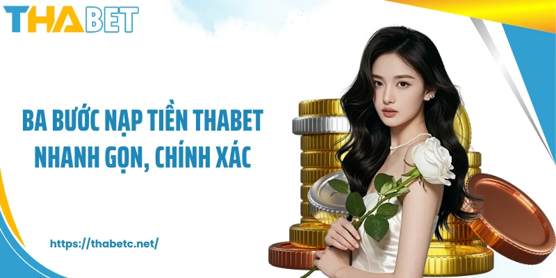 Ba bước nạp tiền THABET nhanh gọn, chính xác
